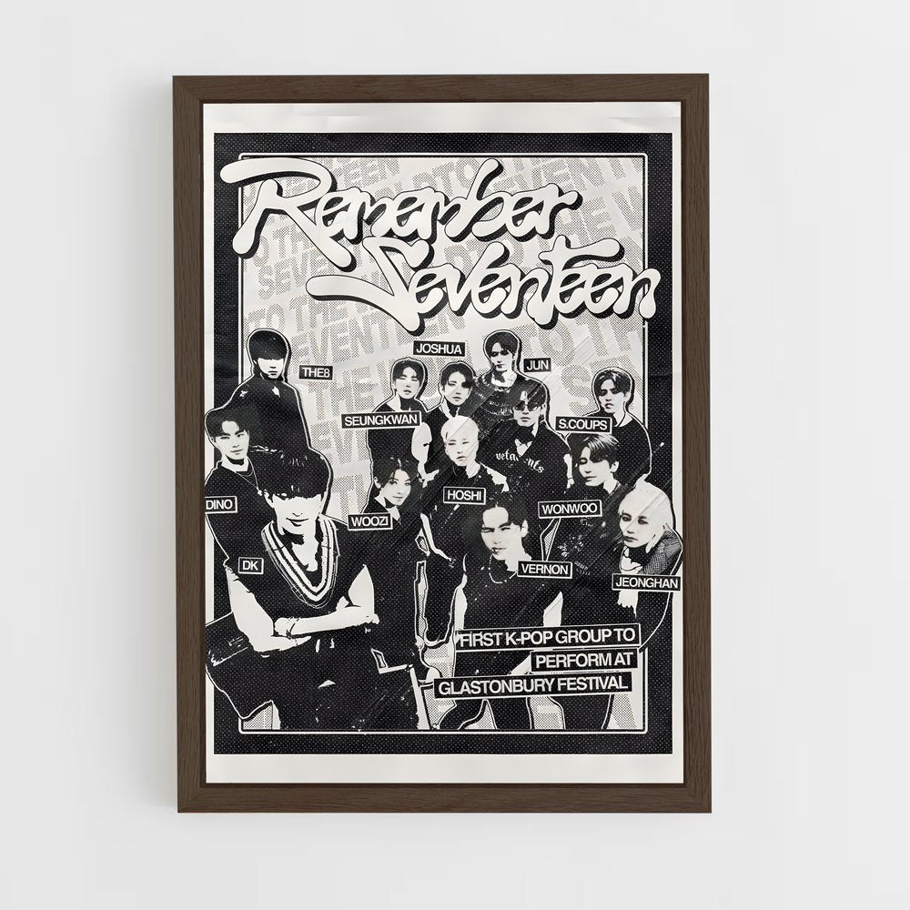 seventeen-17 cadre Bois foncé