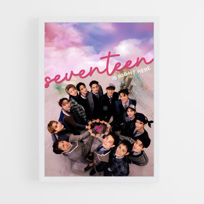 seventeen-18 cadre Blanc