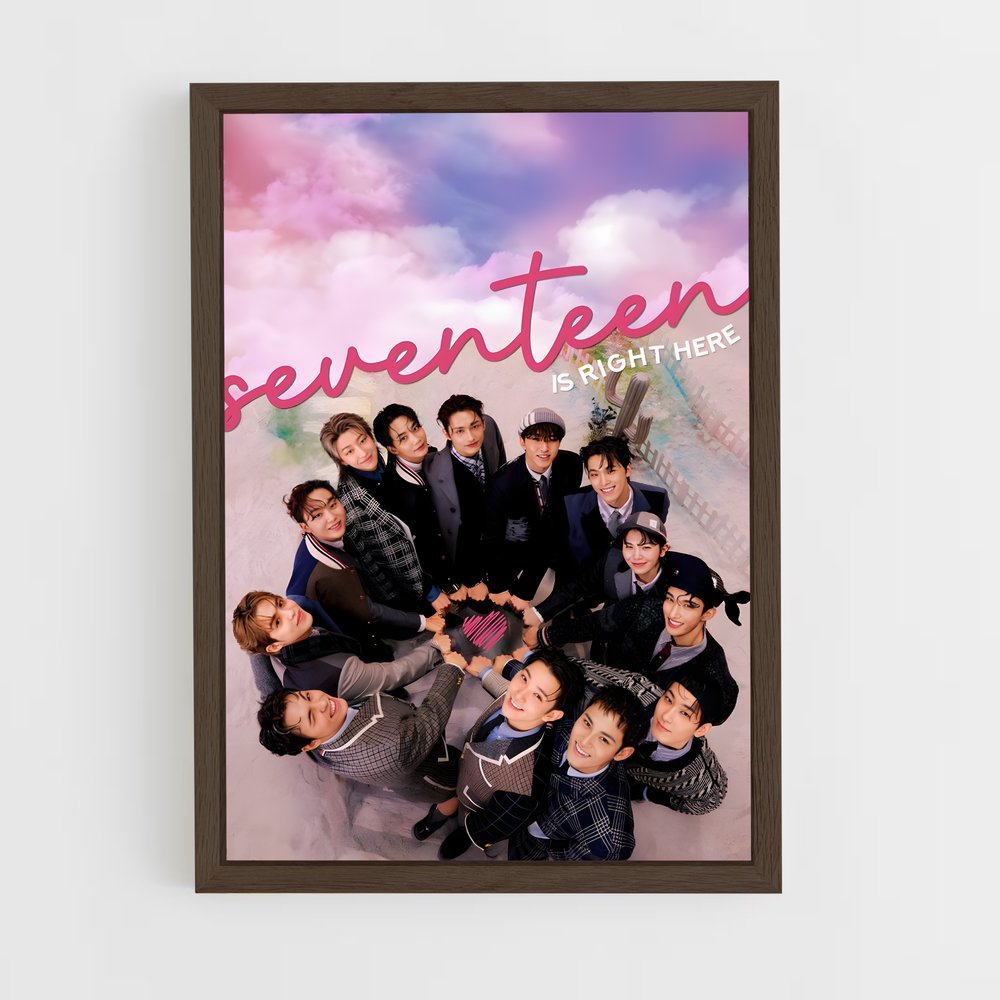 seventeen-18 cadre Bois foncé