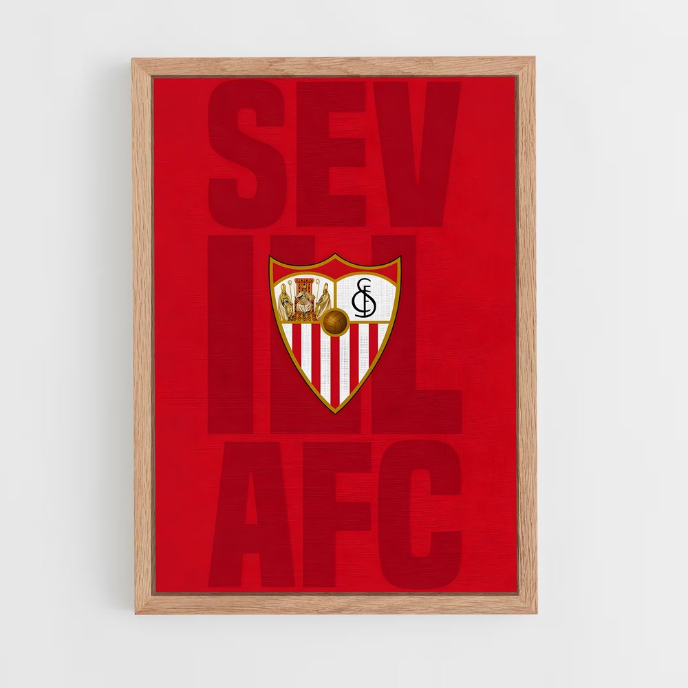 sevilla-fc-6 cadre Bois clair