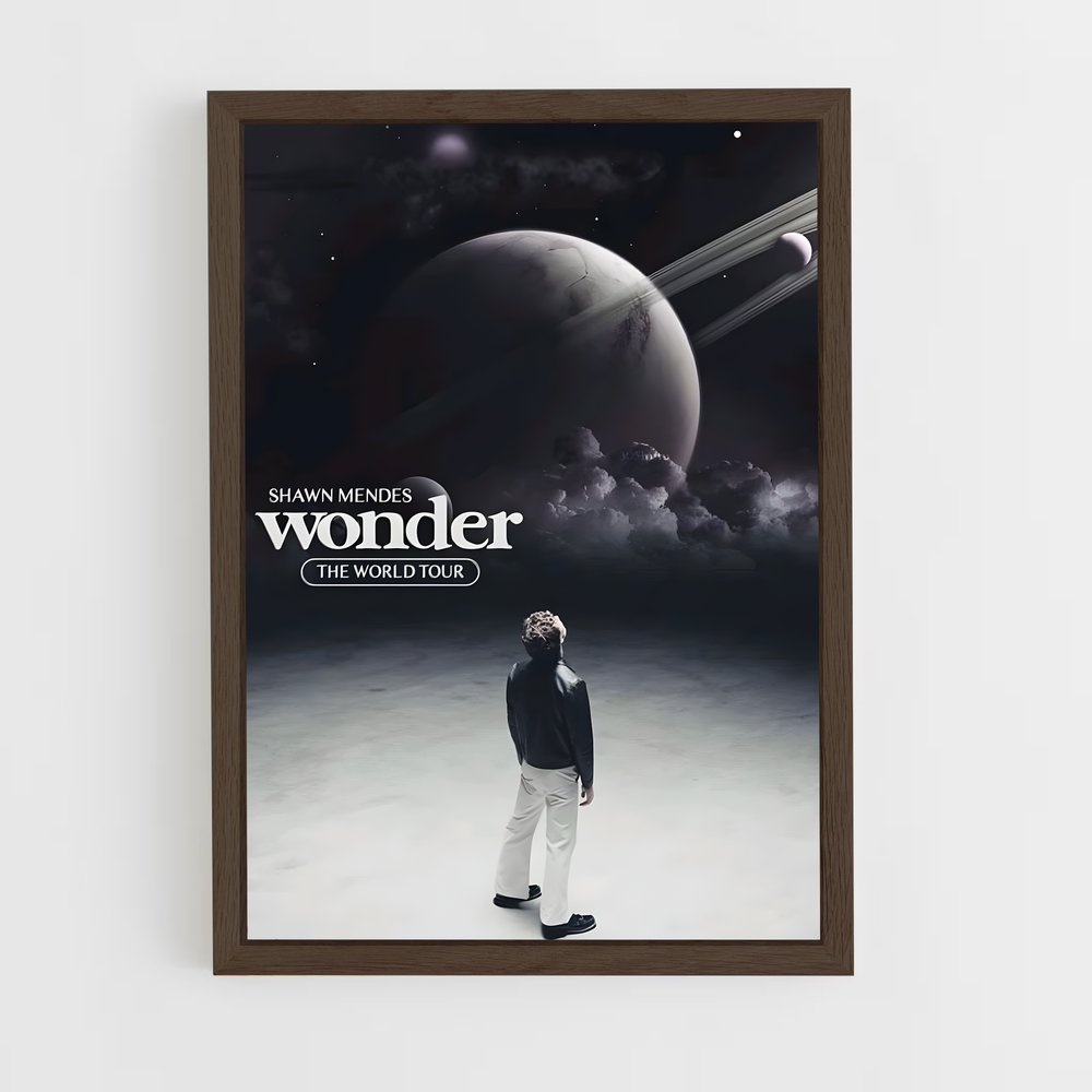 shawn-mendes-17 cadre Bois foncé