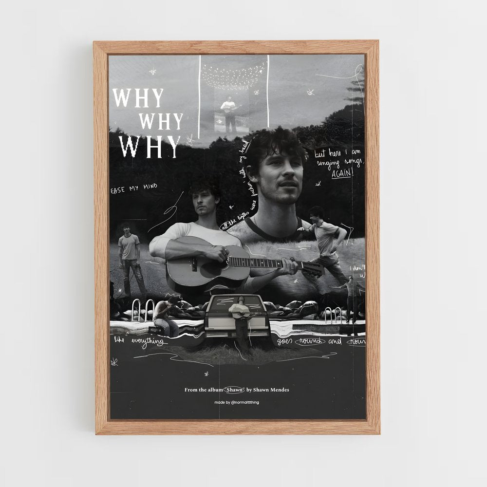 shawn-mendes-3 cadre Bois clair