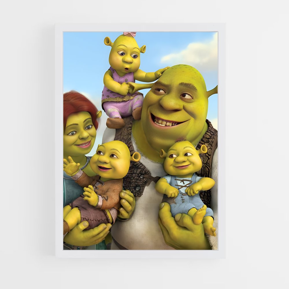 shrek-3 cadre Blanc