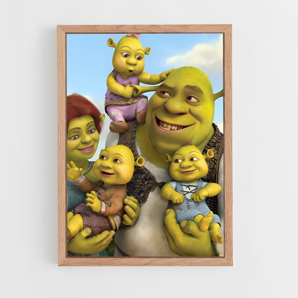 shrek-3 cadre Bois clair