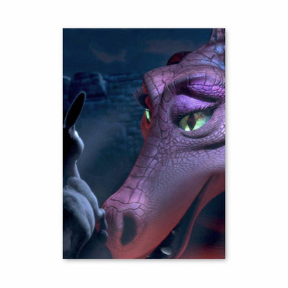 Poster Âne Shrek Dragon