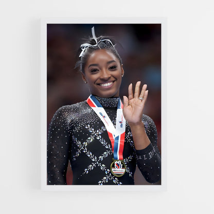 simone-biles-1 cadre Blanc