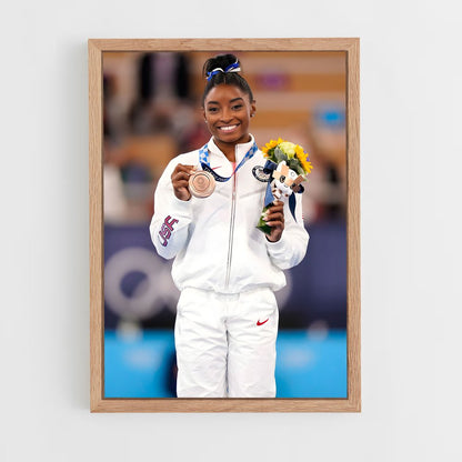 simone-biles-2 cadre Bois clair