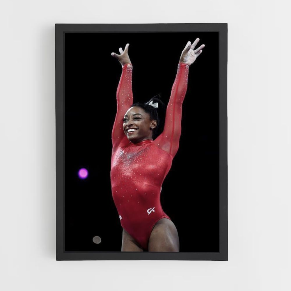 Poster Simone Biles Rood