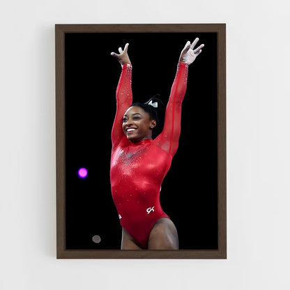 simone-biles-3 cadre Bois foncé