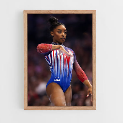 simone-biles-4 cadre Bois clair