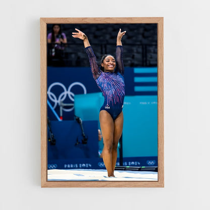simone-biles-5 cadre Bois clair