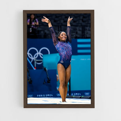 simone-biles-5 cadre Bois foncé
