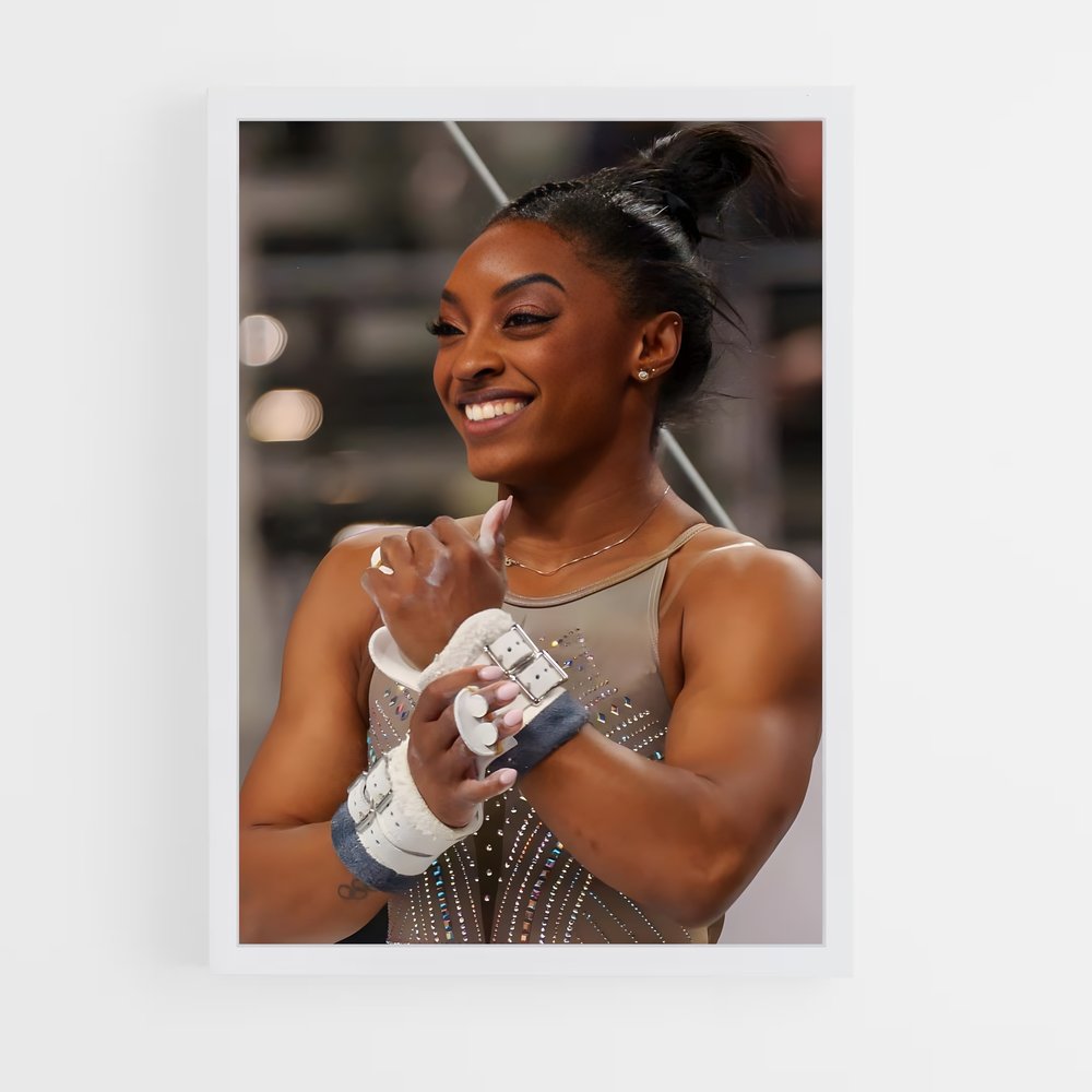 simone-biles-6 cadre Blanc