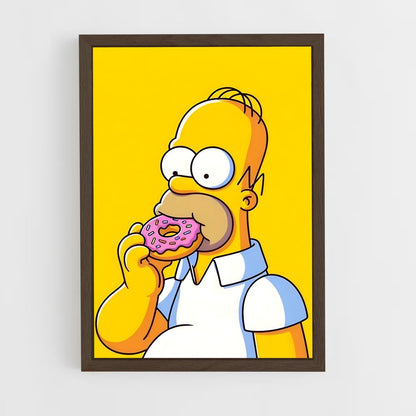 simpsons-16 cadre Bois foncé