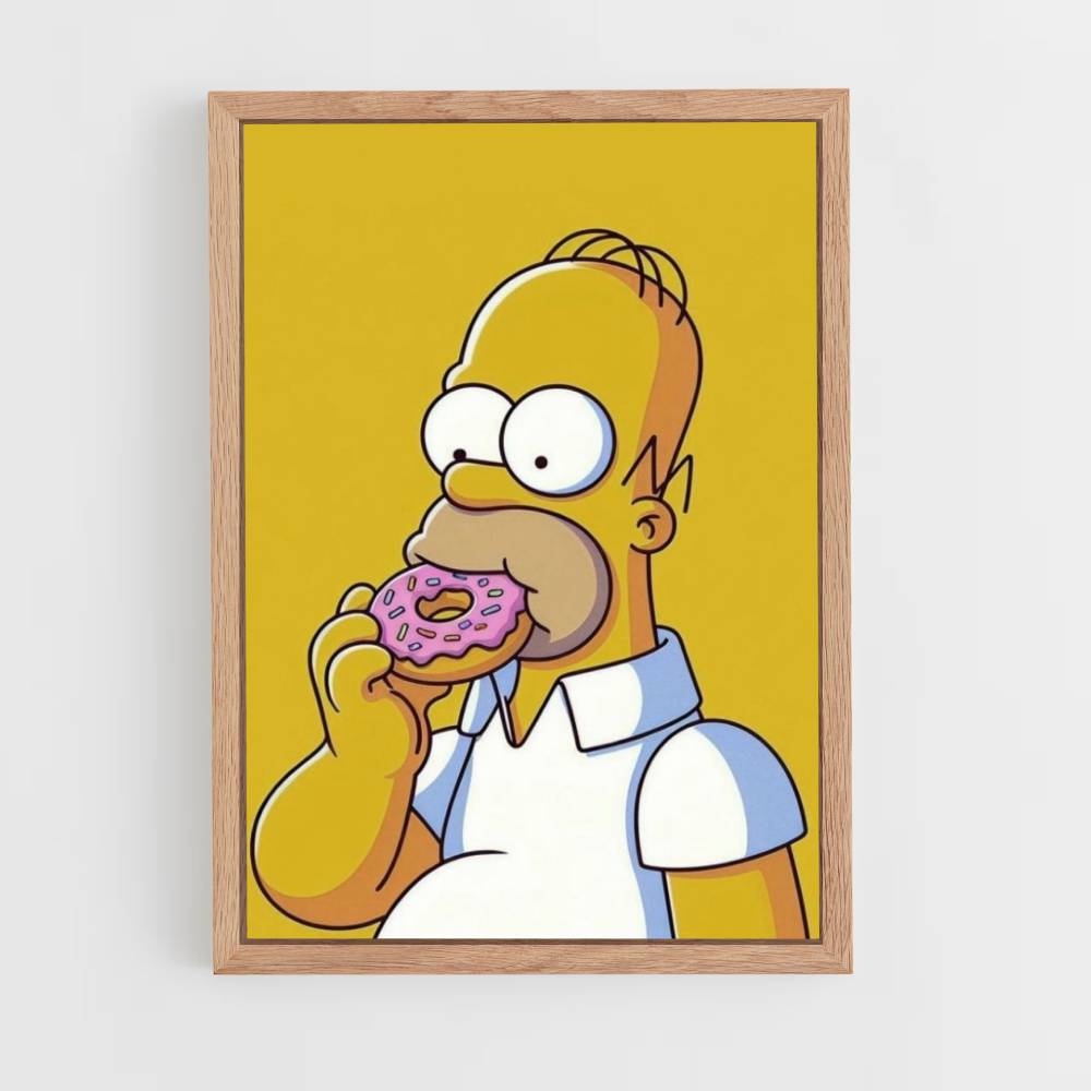 Homer Donut Poster