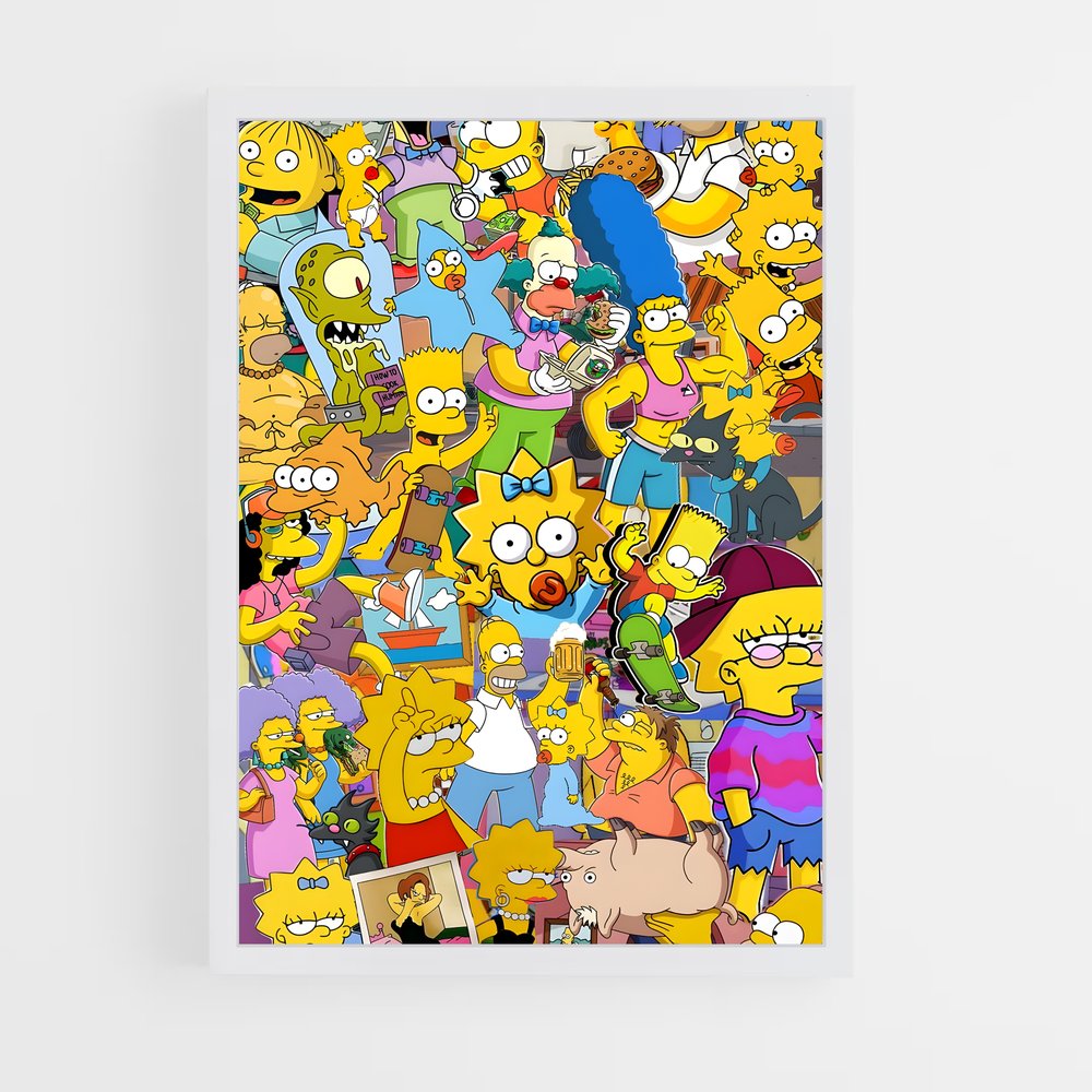 simpsons-23 cadre Blanc