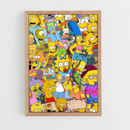simpsons-23 cadre Bois clair