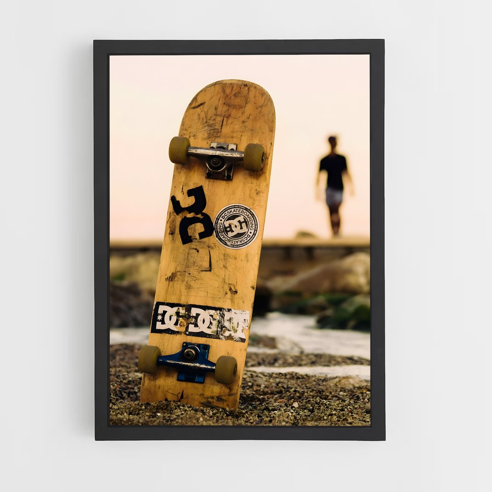 skateboard-1 cadre Noir