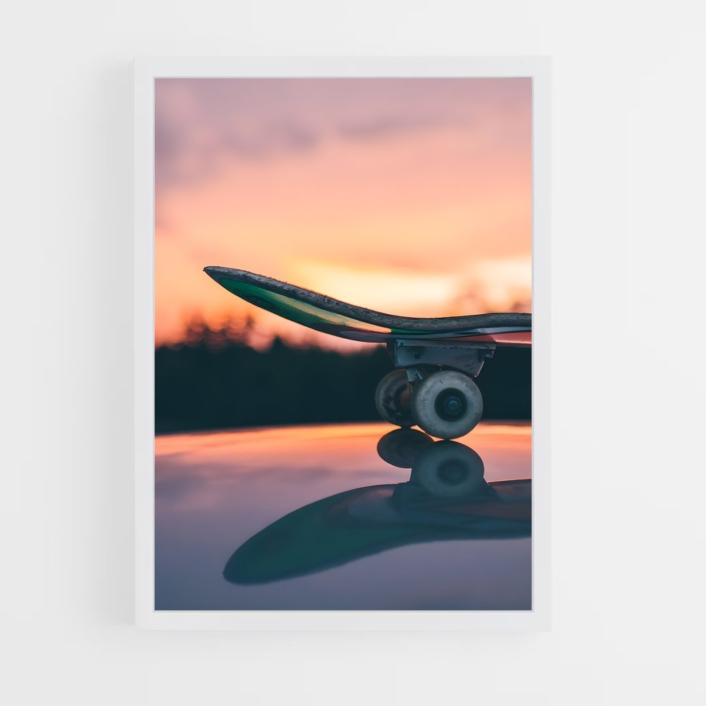 skateboard-12 cadre Blanc