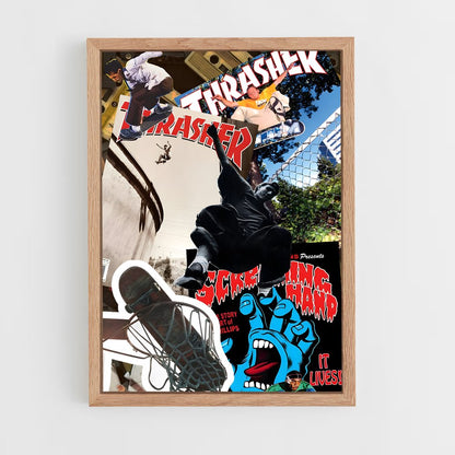 skateboard-7 cadre Bois clair