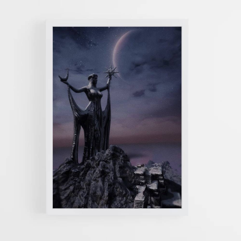 Skyrim Statue Poster