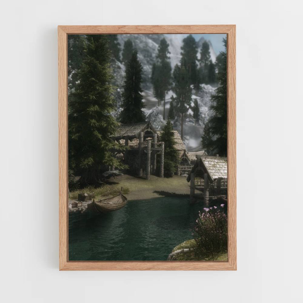 Lake Skyrim Poster