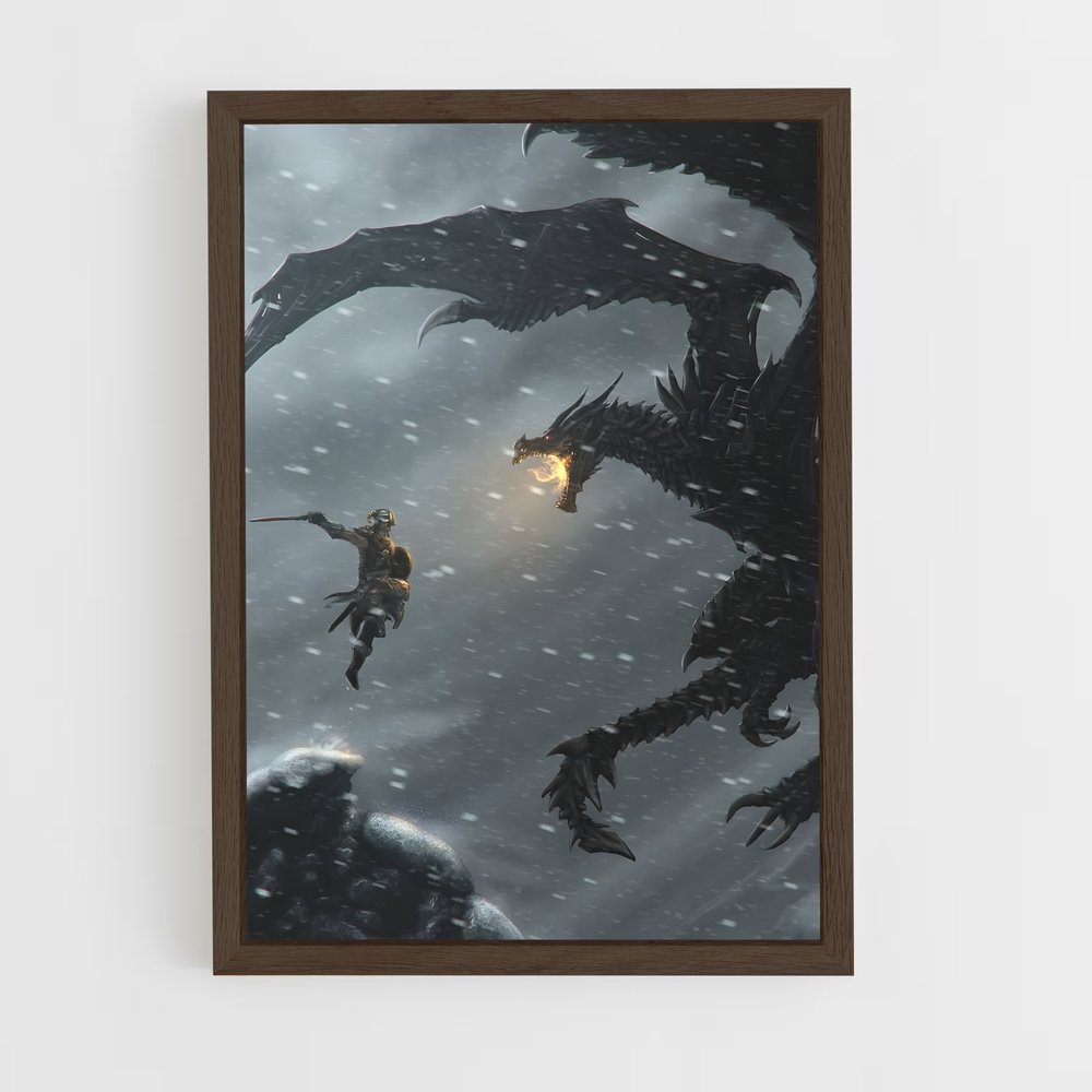skyrim-13 cadre Bois foncé