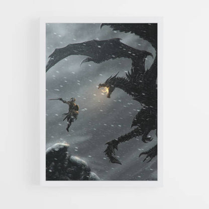 Poster Dragon Fight Skyrim