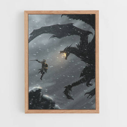 Poster Dragon Fight Skyrim