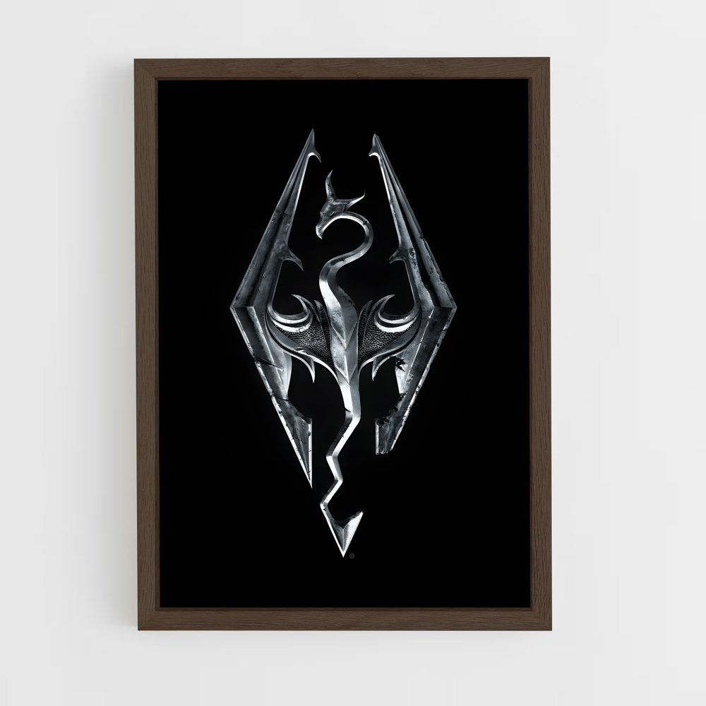 skyrim-7 cadre Bois foncé