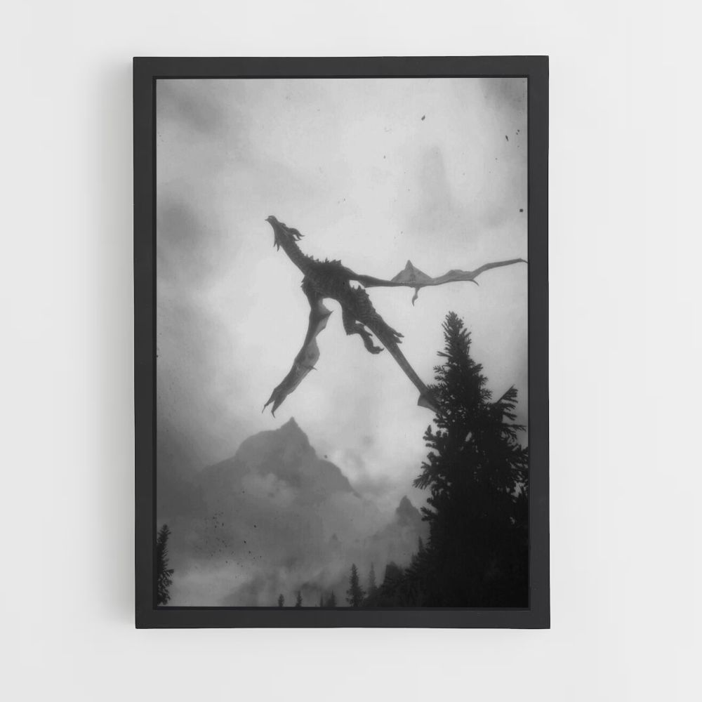 Skyrim Dragon Poster