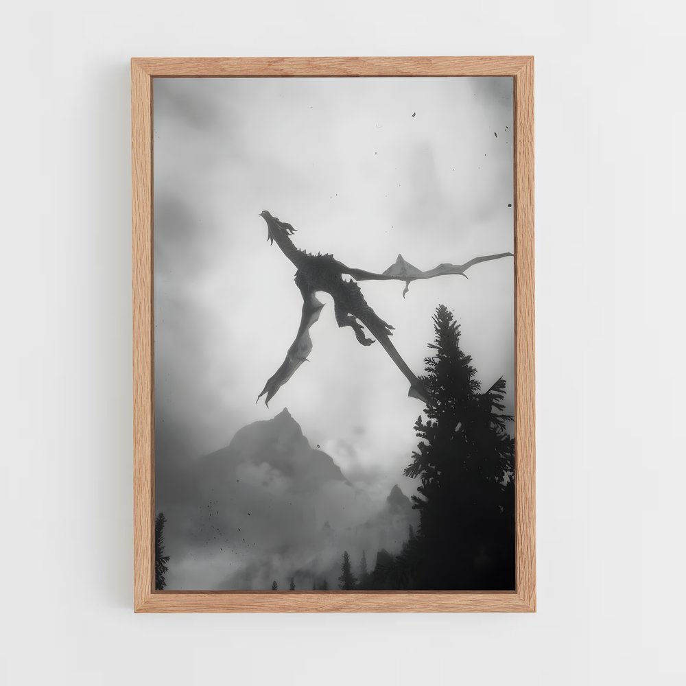 skyrim-8 cadre Bois clair
