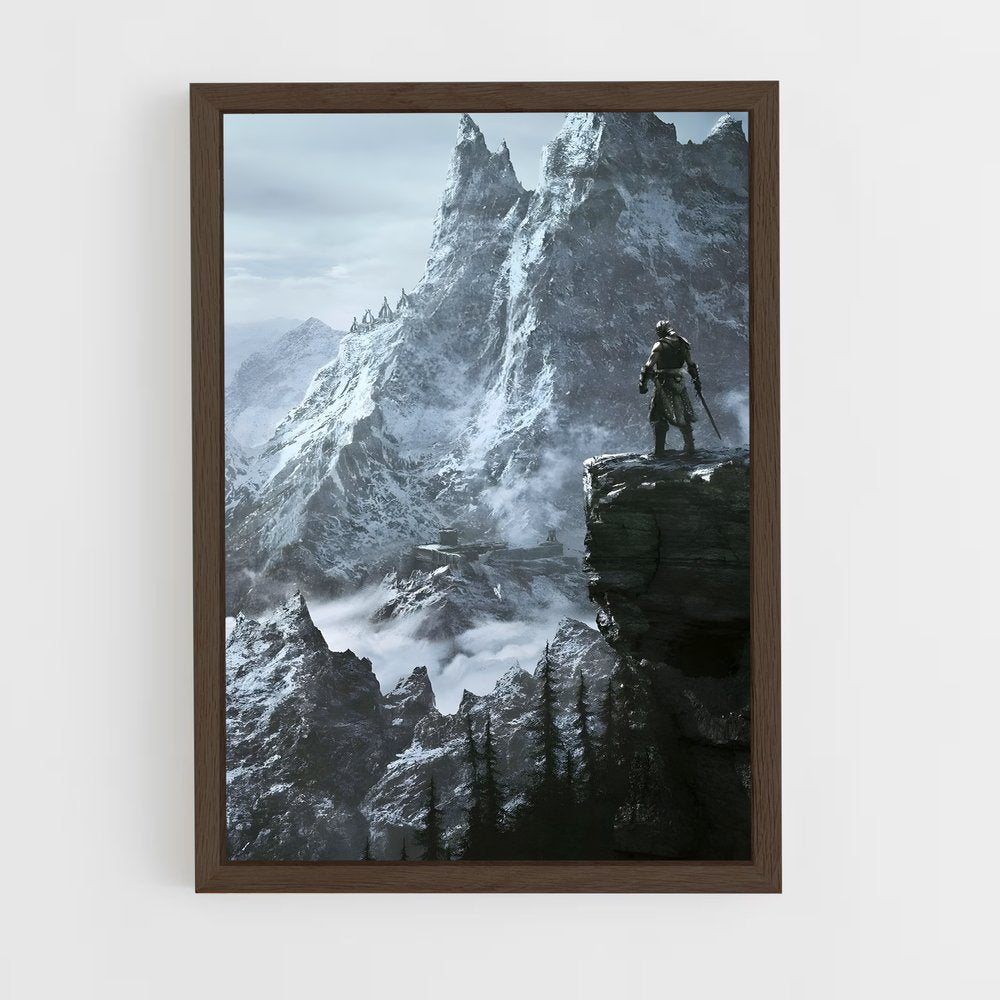 skyrim-9 cadre Bois foncé