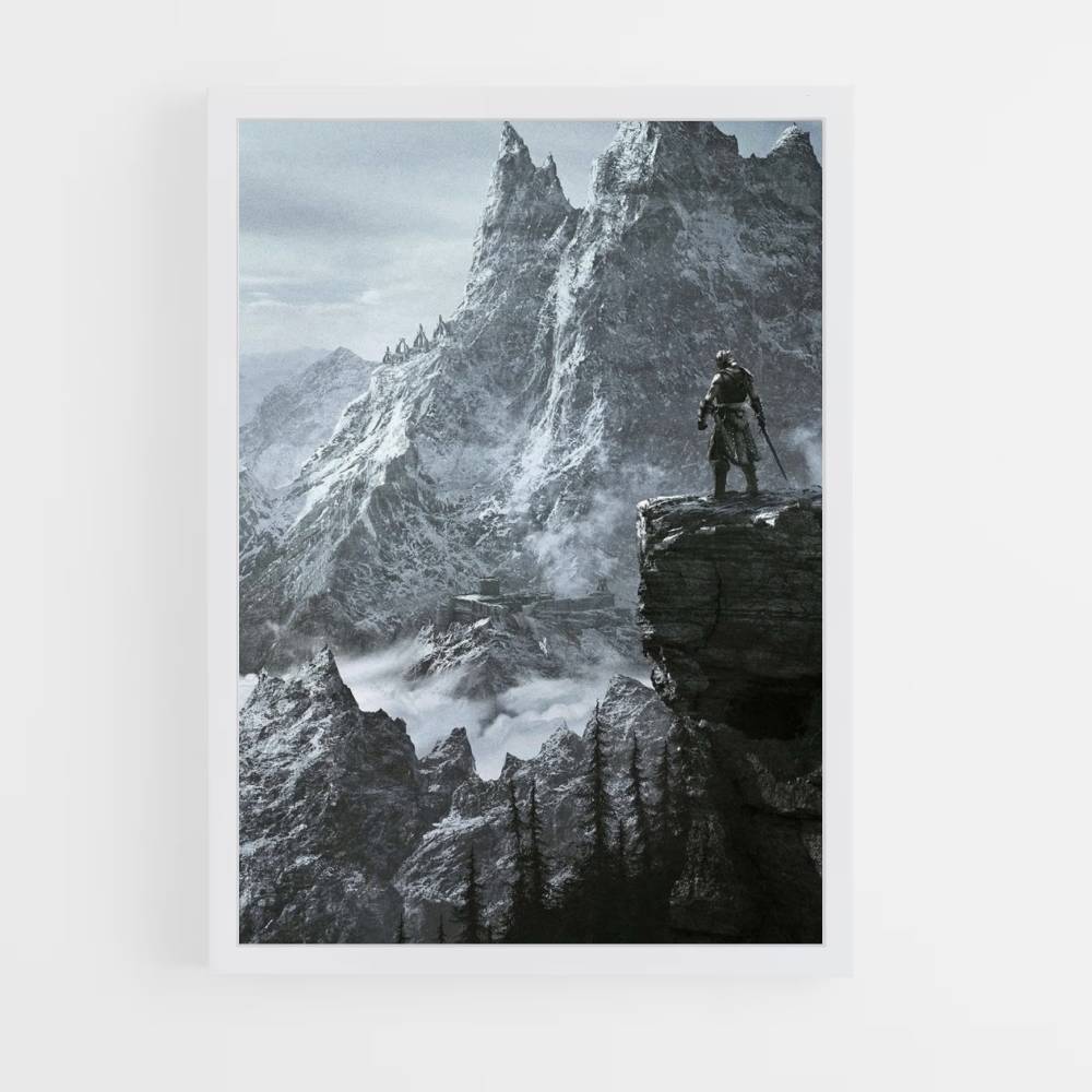 Skyrim Mountain Poster