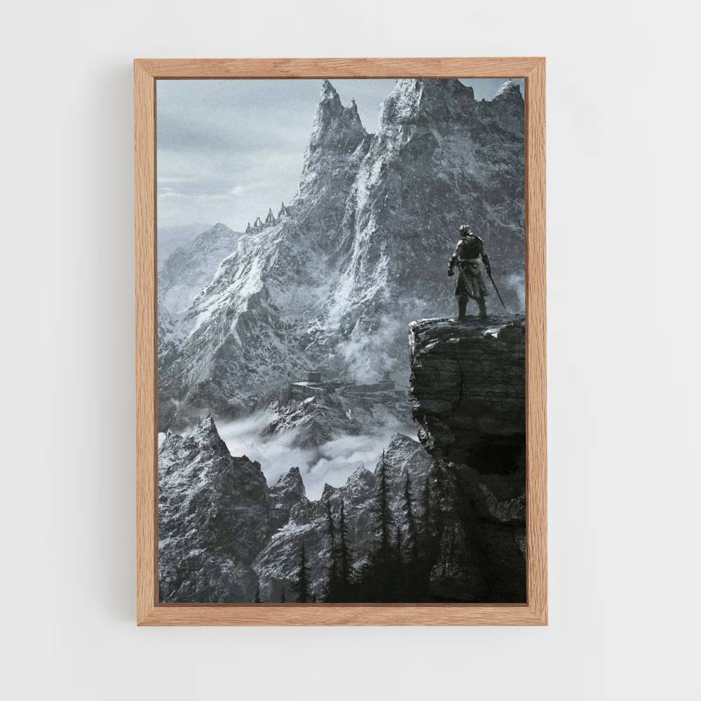 Skyrim Mountain Poster