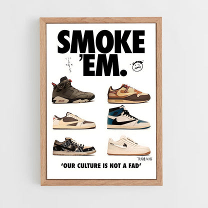 sneakers-30 cadre Bois clair