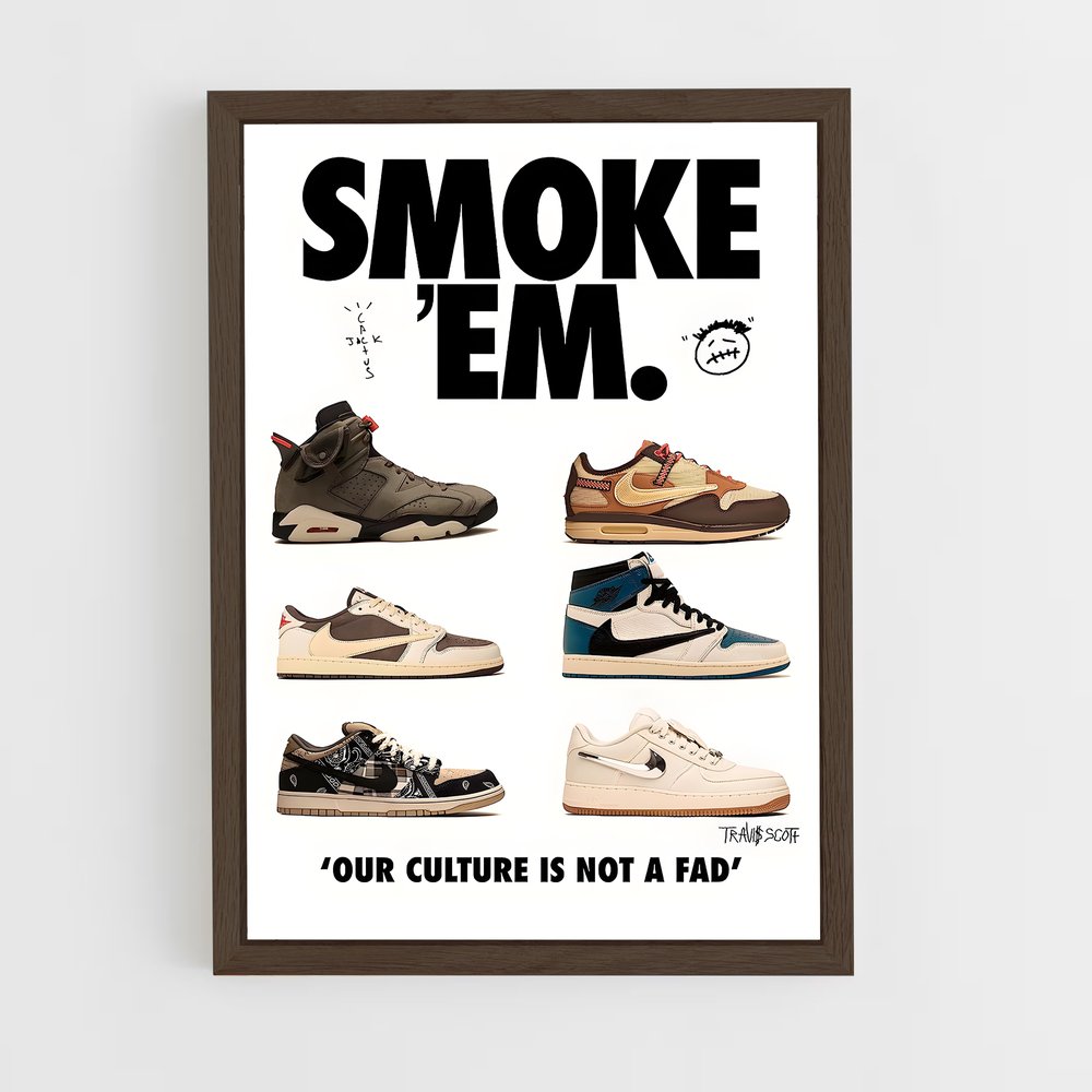 sneakers-30 cadre Bois foncé