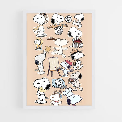 snoopy-1 cadre Blanc