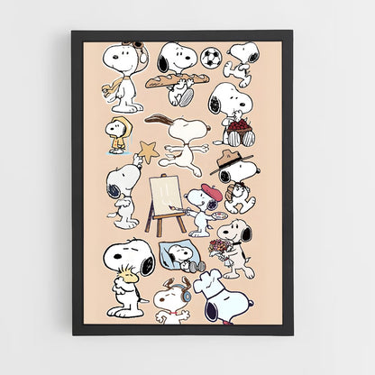 snoopy-1 cadre Noir