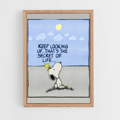 snoopy-13 cadre Bois clair