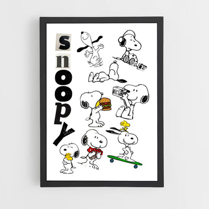 snoopy-14 cadre Noir