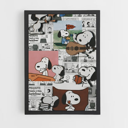 snoopy-2 cadre Noir