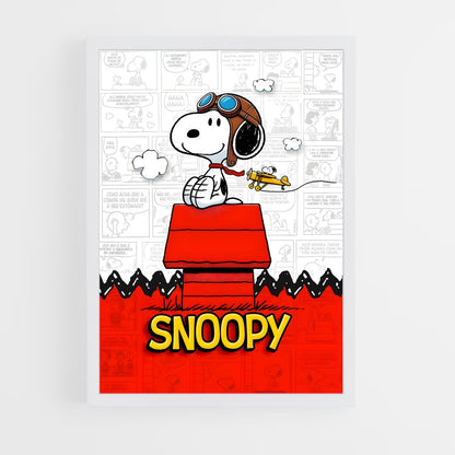 snoopy-3 cadre Blanc