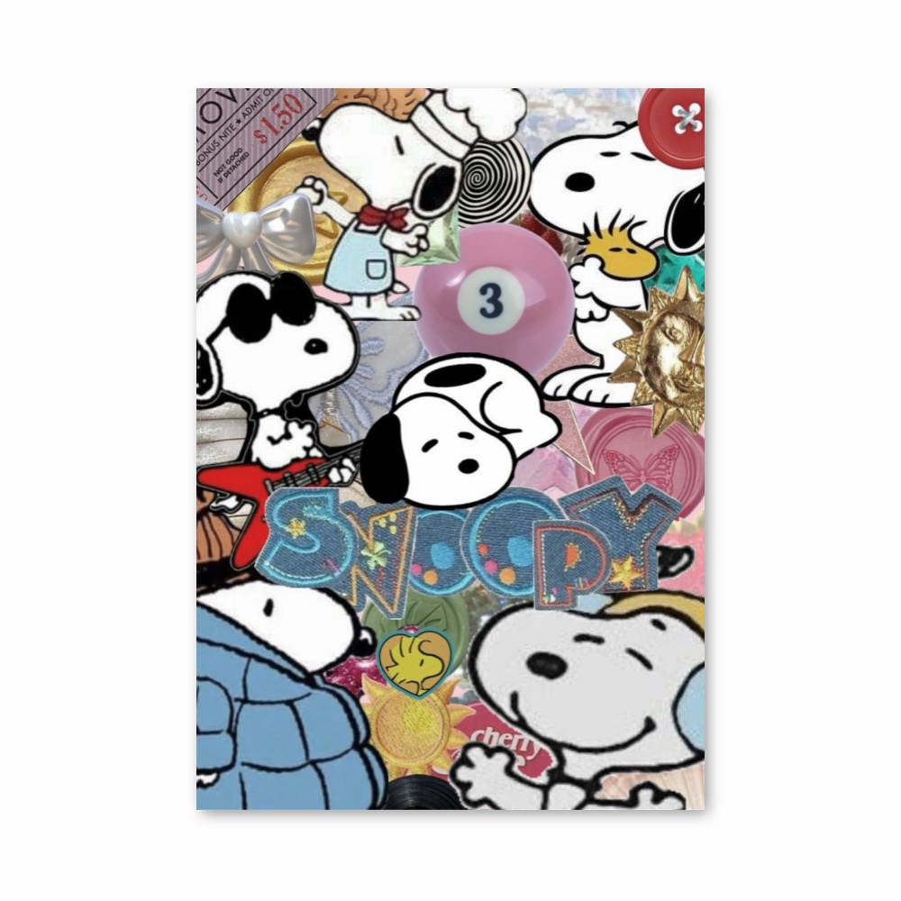 Poster Snoopy Vintage Pop | Aesthetic Posters