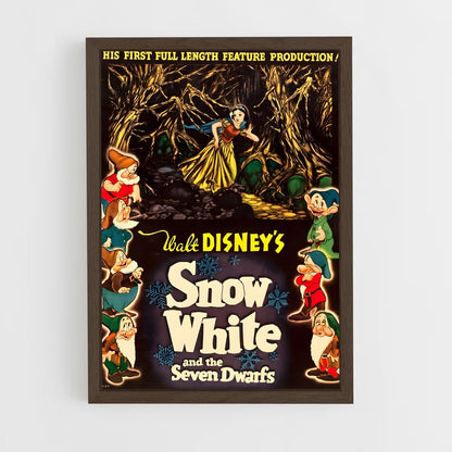 snow-white-2 cadre Bois foncé