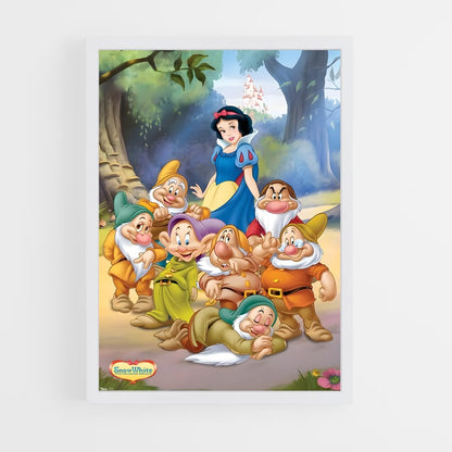 snow-white-5 cadre Blanc