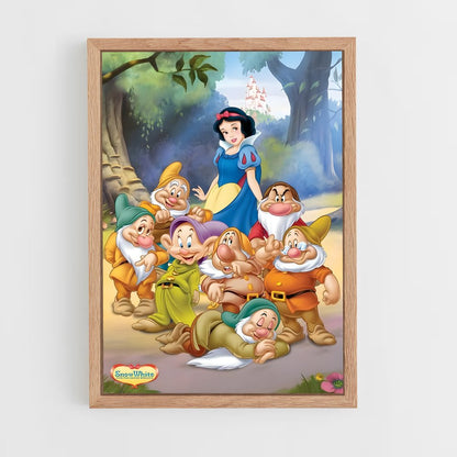 snow-white-5 cadre Bois clair