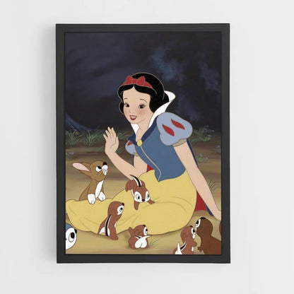 Snow White Squirrel Poster