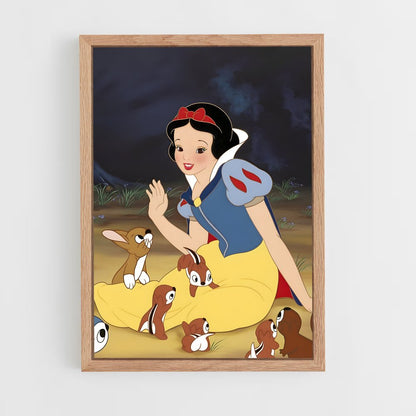 snow-white-9 cadre Bois clair
