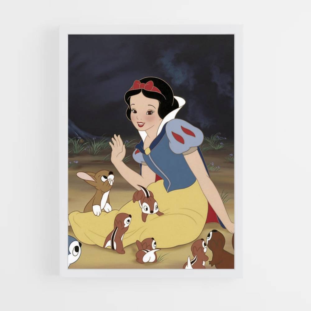 Snow White Squirrel Poster